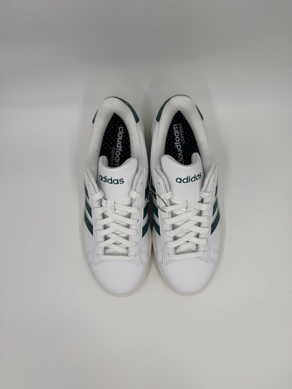adidas Grand Court White / Green Womens Shoes - Picture 4 of 8
